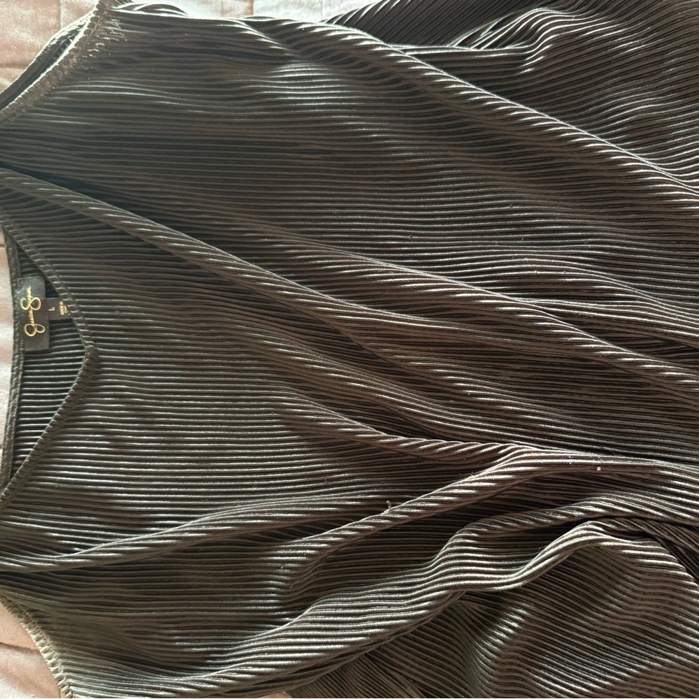 Jessica Simpson Black Pleated Blouse
